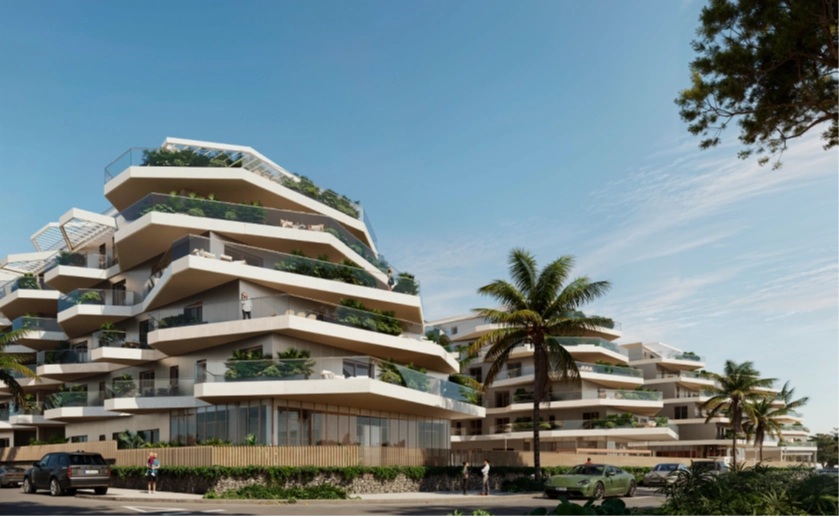 Proyecto residencial moderno en Málaga, ejemplo de inversión inmobiliaria gestionada por NOLAT en España.